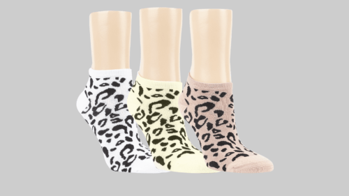 3 Paar Bambus Sneaker-Socken "Leo"